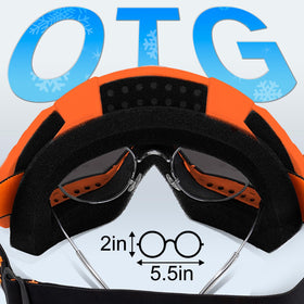 BATFOX goggles folded in included soft bag for safe storage