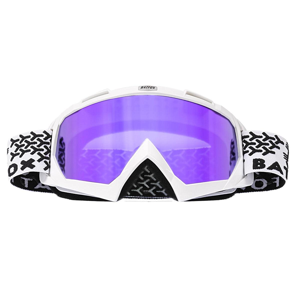 BATFOX front view showing goggles packaging and clear protection