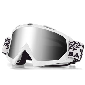 BATFOX front view showing goggles and packaging, clear protection benefit
