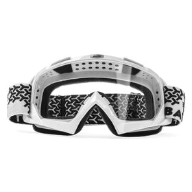 BATFOX front view clear-white goggles showing full-face coverage benefit
