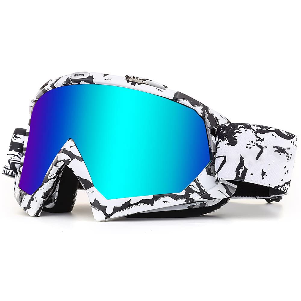 BATFOX front view goggles showing full-face coverage and clear vision benefit