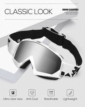 BATFOX close-up of polycarbonate lens, showing impact-resistant clarity