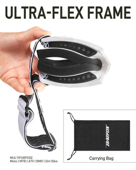 BATFOX REVO multi-color lenses showing glare reduction advantage