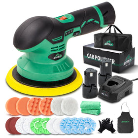 BATOCA front view showing compact polisher and pad for versatile detailing