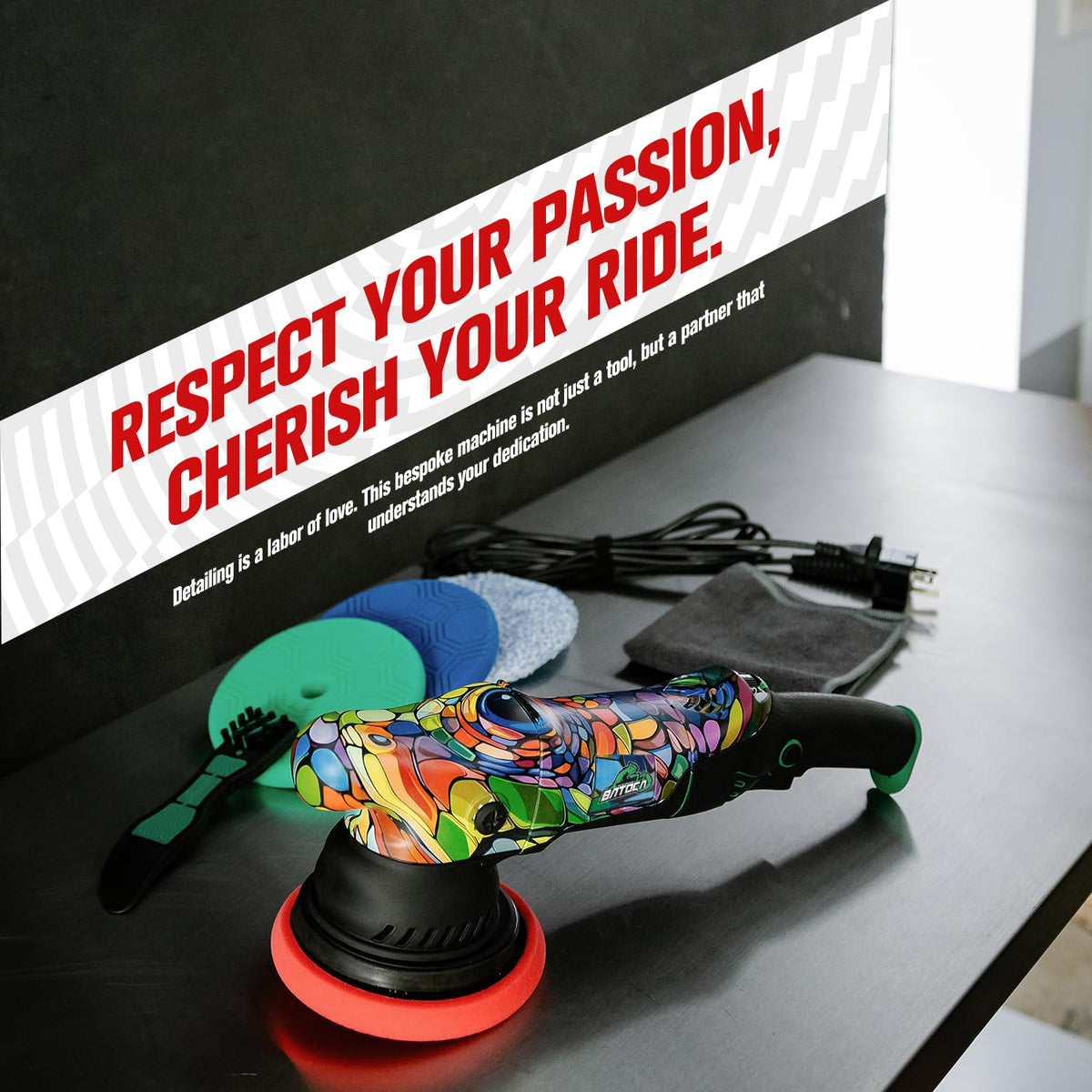 BATOCA P1 beside a tape measure showing 16.4ft detachable cord for extended reach