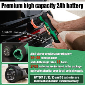 BATOCA S5 polishing a headlight illustrating safe restoration and clarity