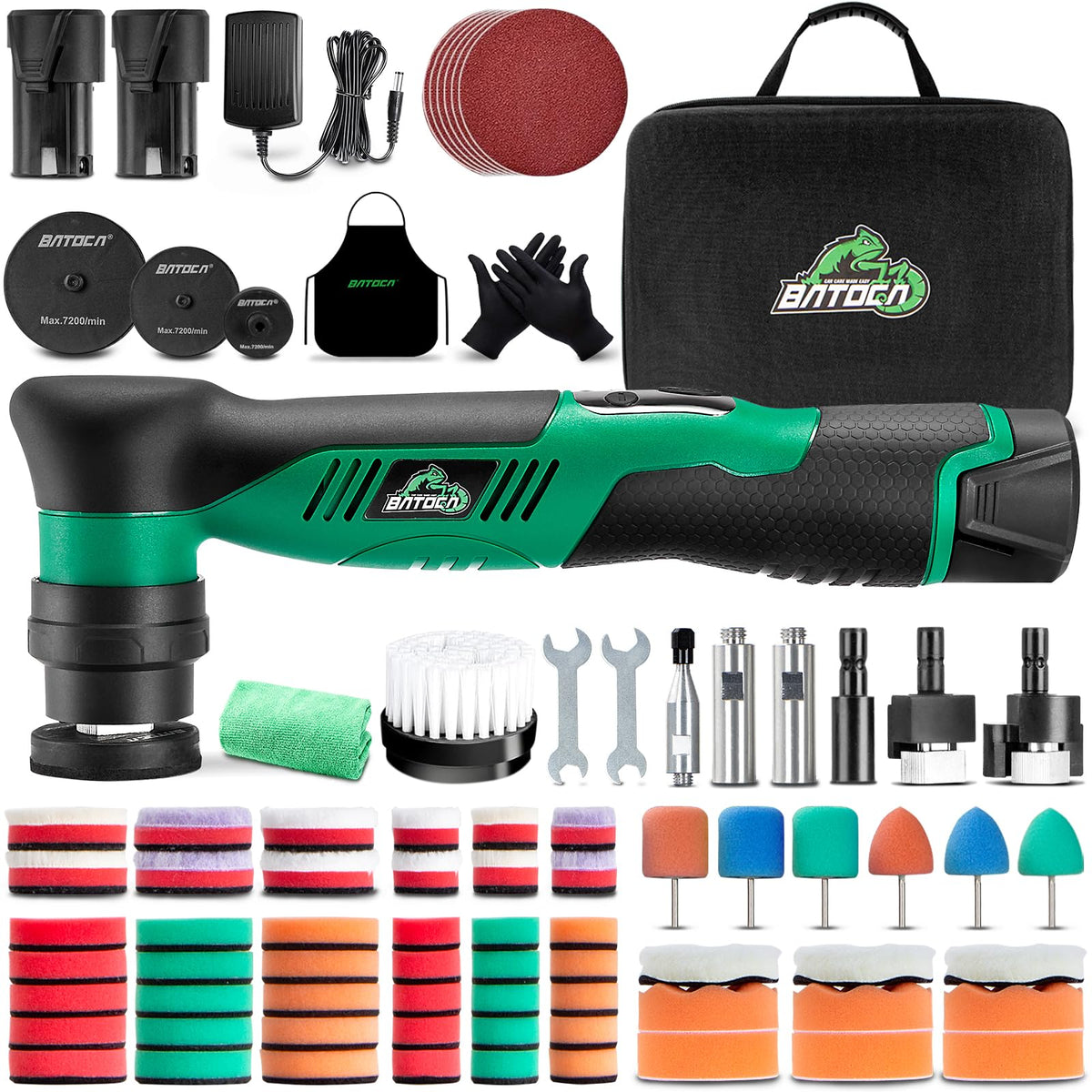 BATOCA S5 front view showing compact cordless polisher for versatile detailing