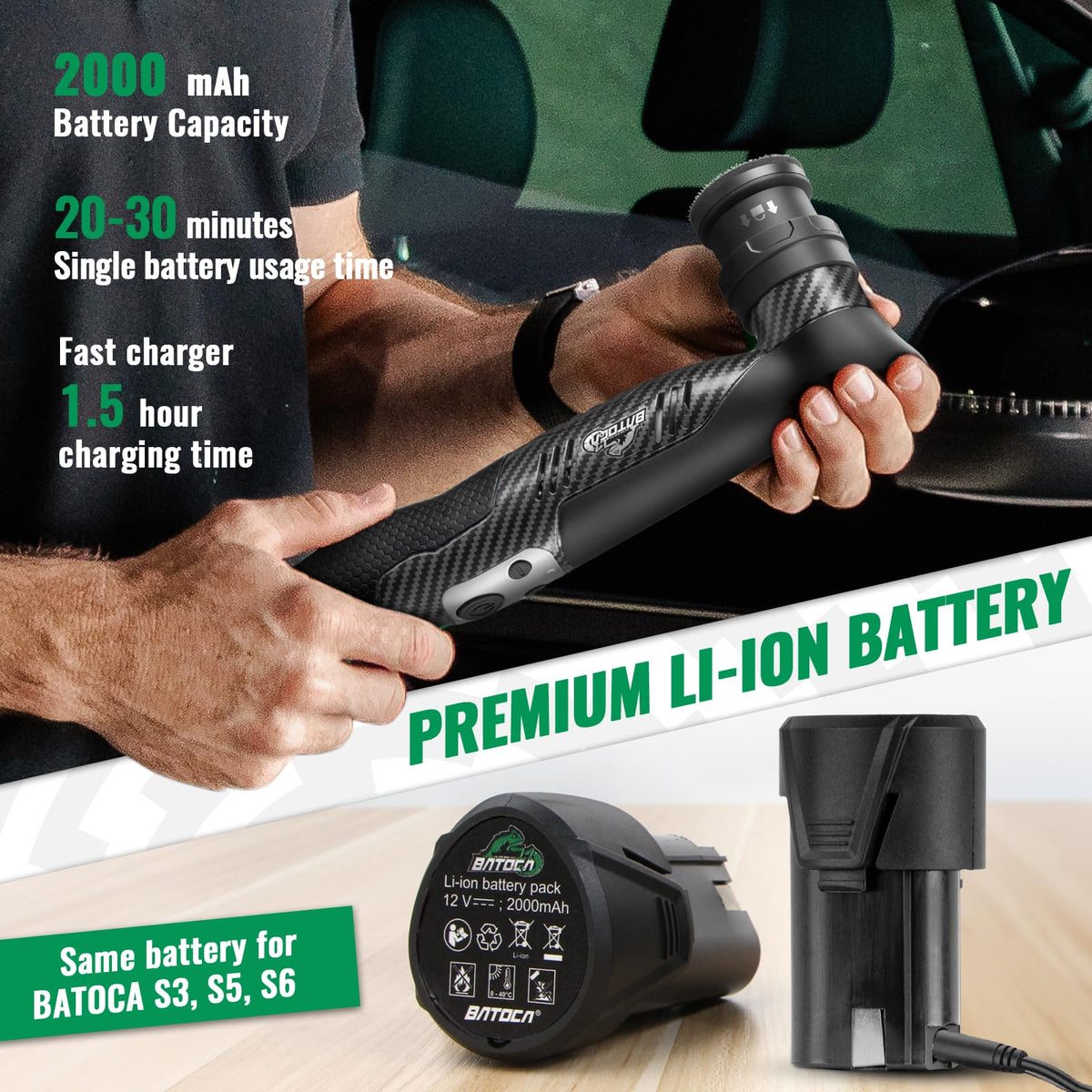BATOCA S5 pads and backing plates laid out for ready-to-use versatility