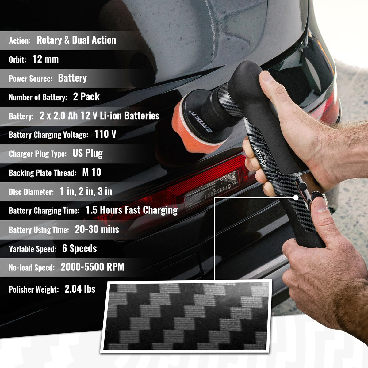 BATOCA S5 close-up of tech-inspired housing for ergonomic grip benefit