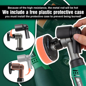 BATOCA S6 protective plastic covers over metal rod demonstrating burn-prevention