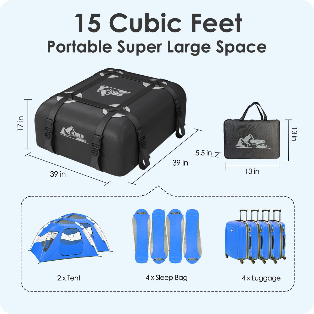 BATSUVCER folded inside storage pouch for compact transport