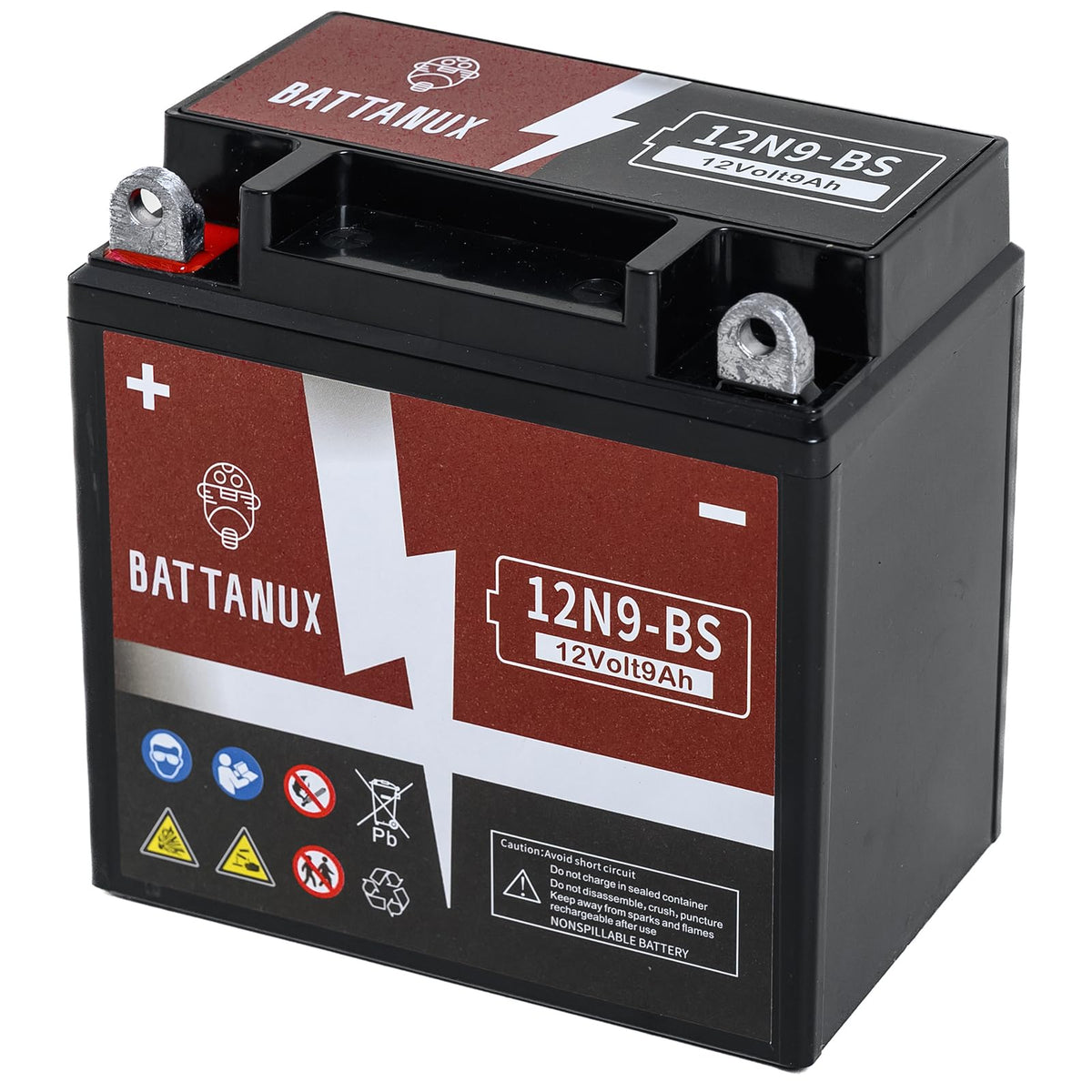 Battanux front view showing sealed casing and maintenance-free benefit