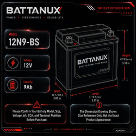 Battanux side view with ruler showing compact dimensions and space-saving