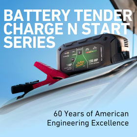 Battery Tender side controls with buttons and indicators for clear operation benefit