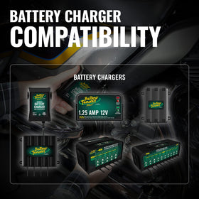 Battery Tender matching male and female connectors illustrating compatibility benefit
