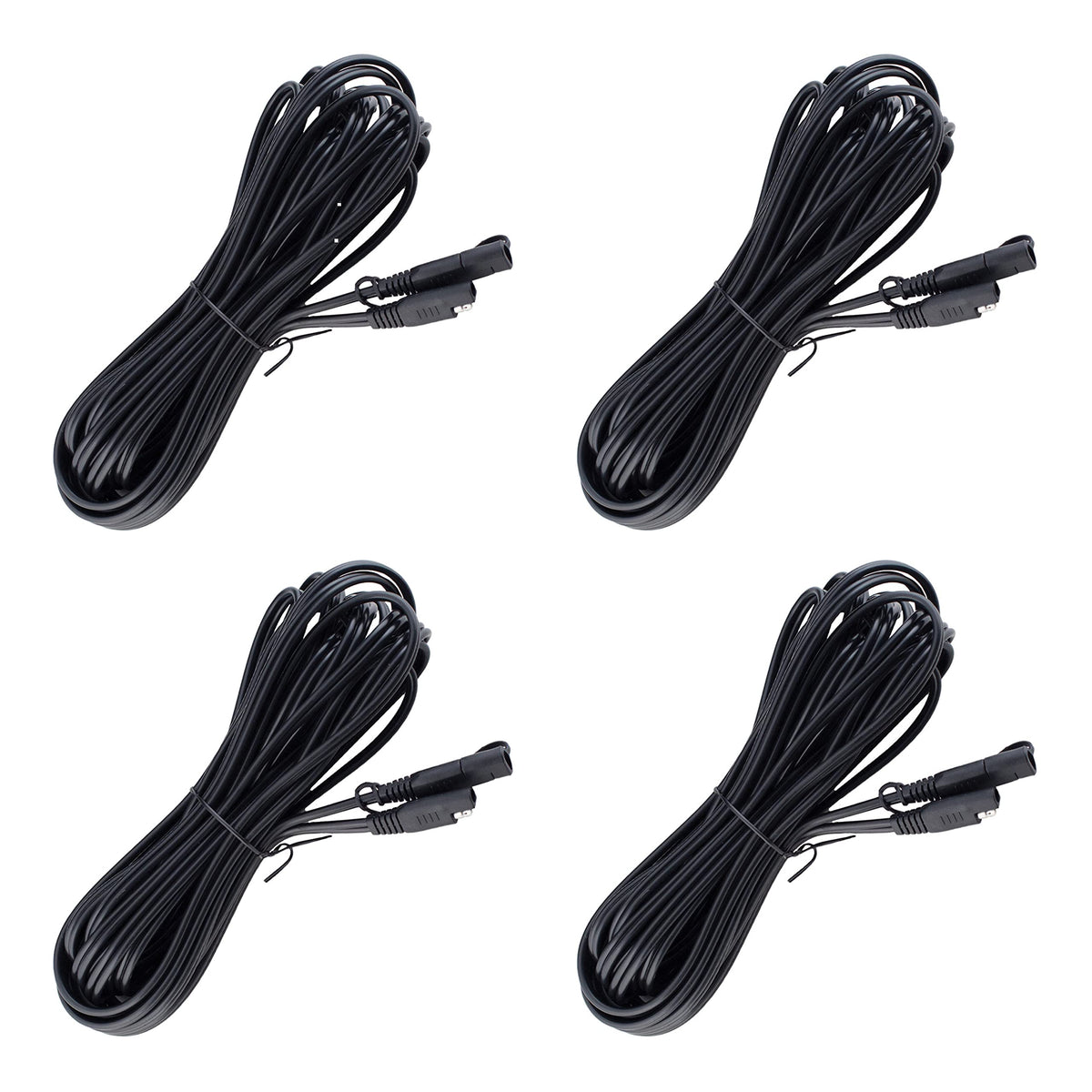 Battery Tender front packaging of four 12-foot extension leads showing contents and convenience