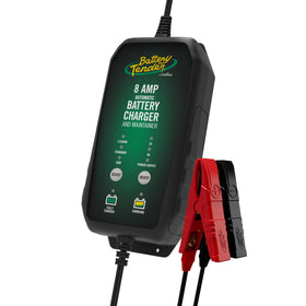 Battery Tender front view of charger showing controls and indicators for reliable charging