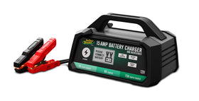 Battery Tender front view showing controls and robust housing for reliable charging