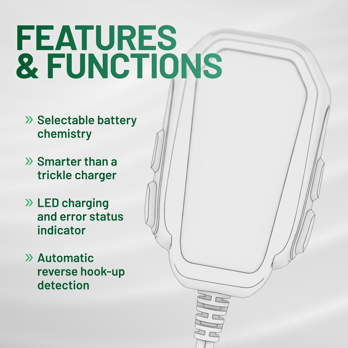 Battery Tender label and certifications demonstrating ETL and safety compliance