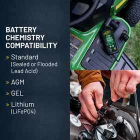 Battery Tender packaging with warranty card showing included seven year warranty