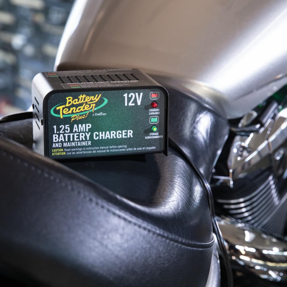 Battery Tender boxed packaging showing included accessories benefit for ready setup