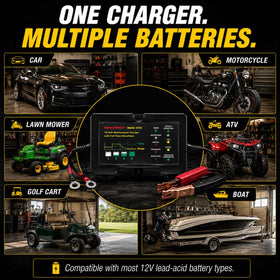BatteryMINDer 2012 included cords and fused ring terminal for easy setup and versatile connections