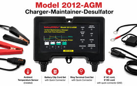 BatteryMINDer included cables and fused ring terminal detail, enables safe permanent connection