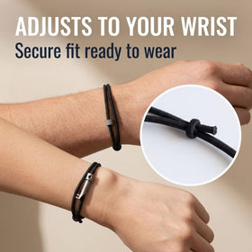 BATTLBOX bracelet on car seat lifestyle view showing readiness in vehicles and commute safety