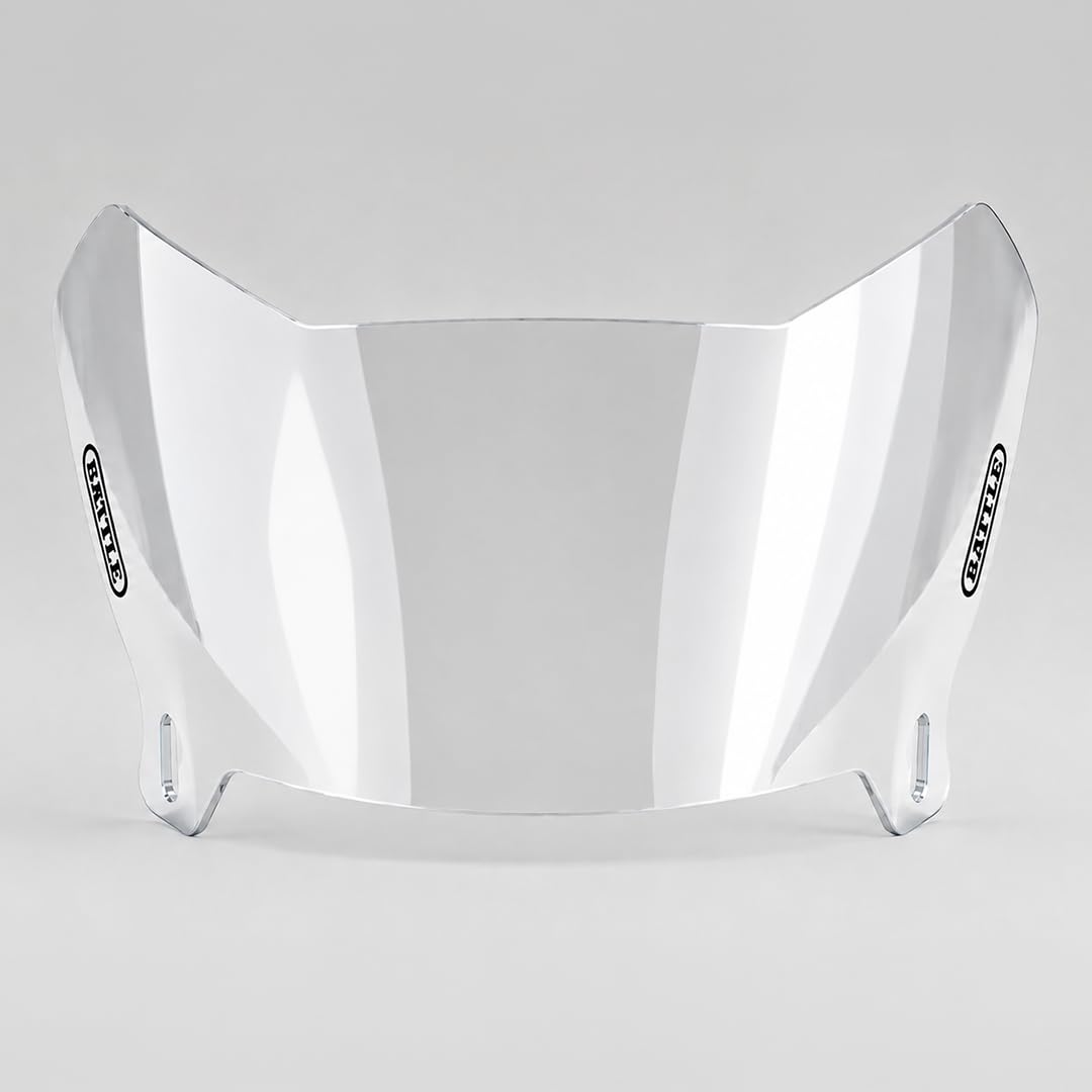 Battle Eclipse close-up of lens showing anti-fog coating and durable polycarbonate