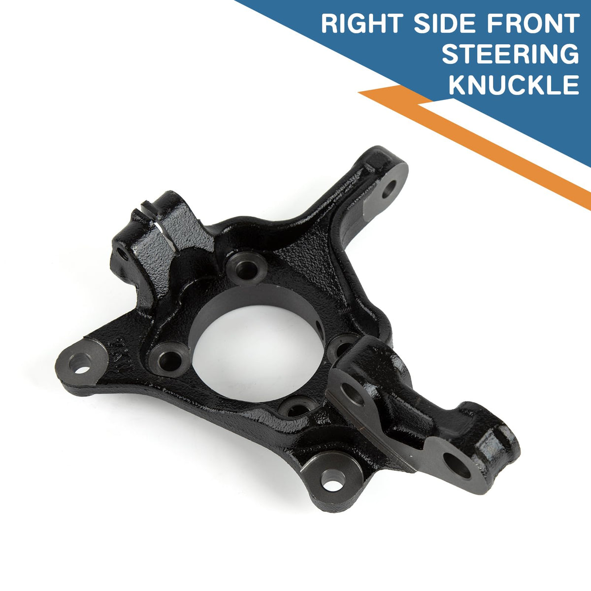 Baxzl knuckle side profile showing cast surface for structural strength and longevity