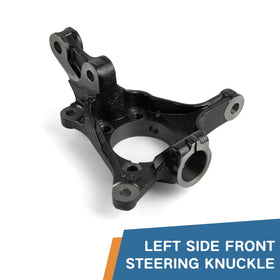Baxzl knuckle close-up of mounting holes that ensures alignment with suspension components