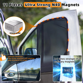 Bayan installed in camper van while driving demonstrating visible-outside view