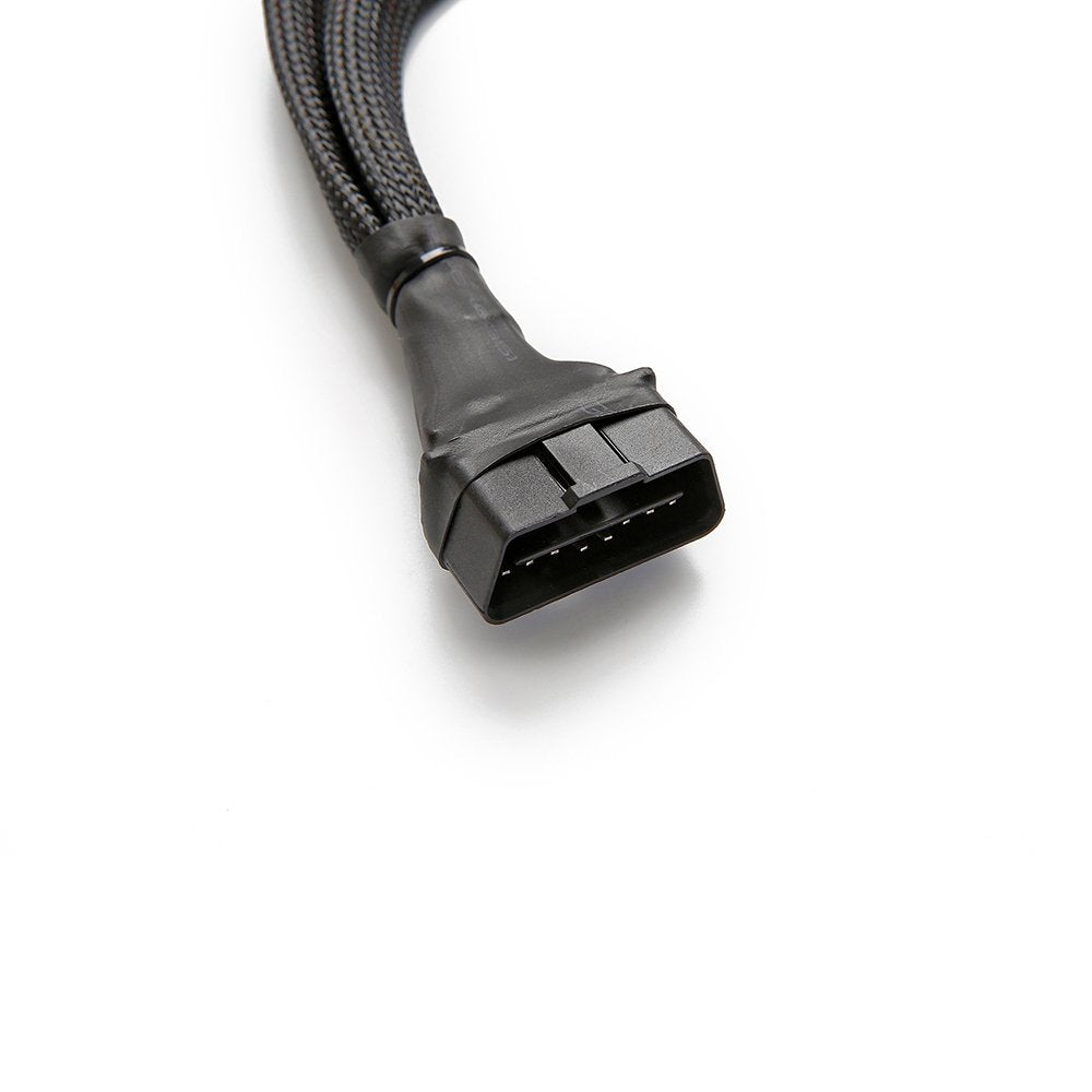 bbfly connected to vehicle OBD port demonstrating easier access and protection
