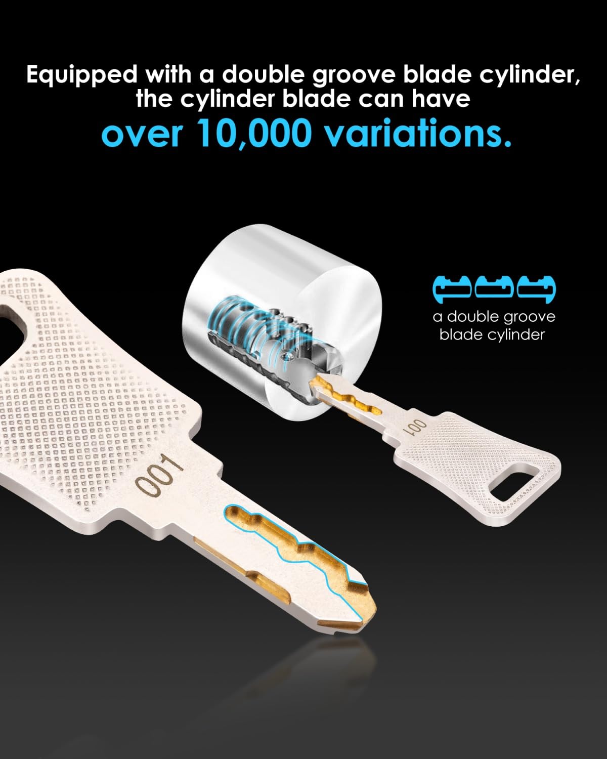 bbfly materials shot showing aluminum alloy and POM casing for strong protection