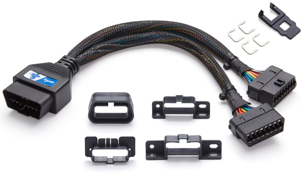 bbfly front connector showing robust OBDII fit and secure connection