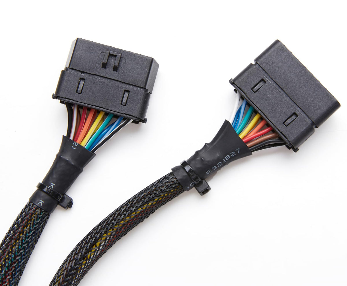 bbfly installed in GM truck under-dash showing neat cable routing