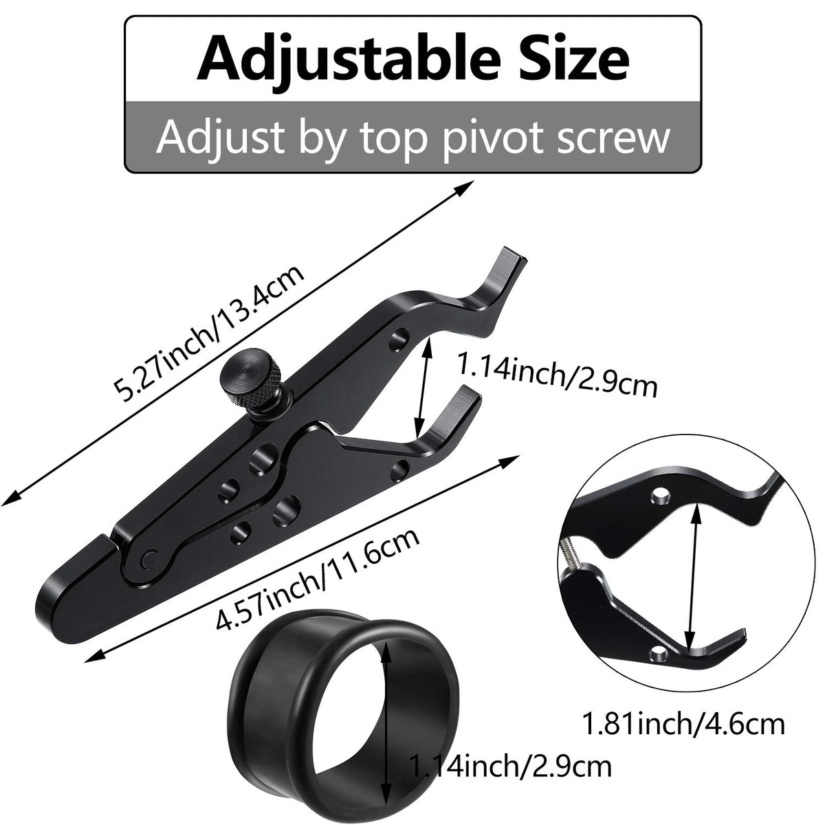 BBTO close-up of silicone ring protecting grips and improving clamp hold