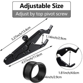 BBTO close-up of silicone ring protecting grips and improving clamp hold
