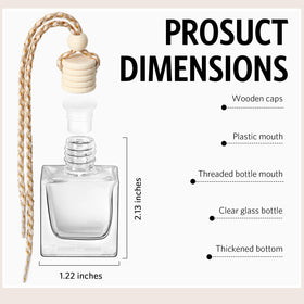 BBTO glass side profile showing cube shape and transparent reservoir for easy refill