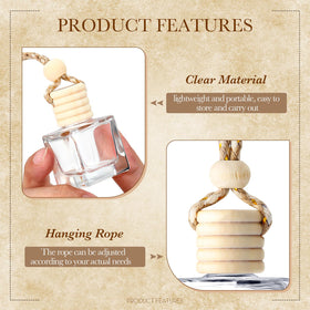BBTO filled cube bottle with oil demonstrating clear glass and visible fragrance level