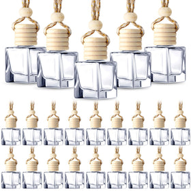 BBTO front view of 50-piece cube diffuser bottles showing set and accessories for easy refills