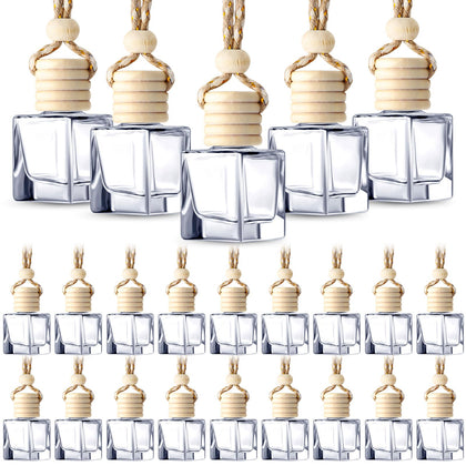 BBTO front view of 50-piece cube diffuser bottles showing set and accessories for easy refills
