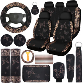 BBTO front seat and console view showing coordinated brown leopard set and stylish upgrade