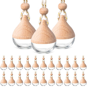 BBTO front view clear glass bottles showing elegant design and refillable benefit