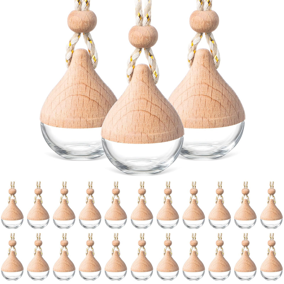 BBTO front view clear glass bottles showing elegant design and refillable benefit