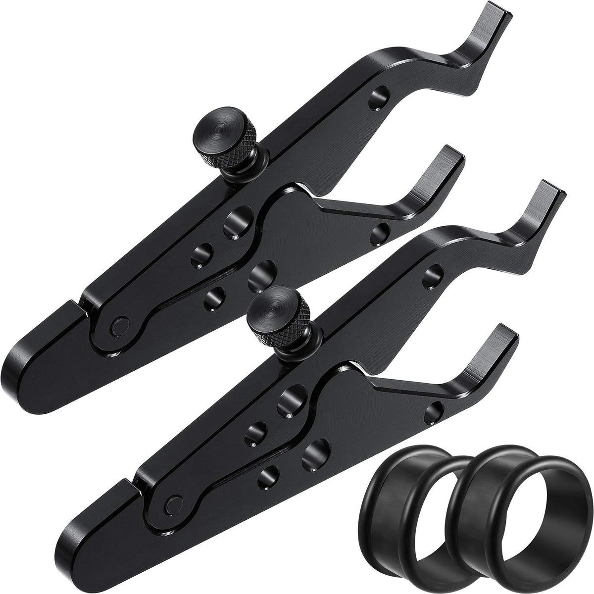 BBTO front view of throttle lock set showing clamp and ring for easy installation and protection