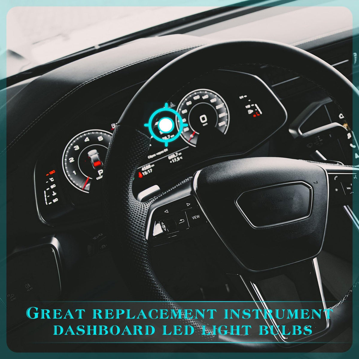 BBTO installed in an instrument cluster providing steady white illumination for readability