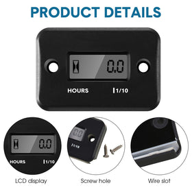 BBTO installed on a lawn mower engine, accurate hour tracking for maintenance