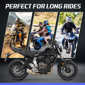 BBTO rider using cushion and throttle assist on a long ride for reduced fatigue