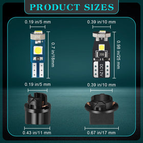 BBTO T10 close-up displaying bulb tip and durable construction for bright white light